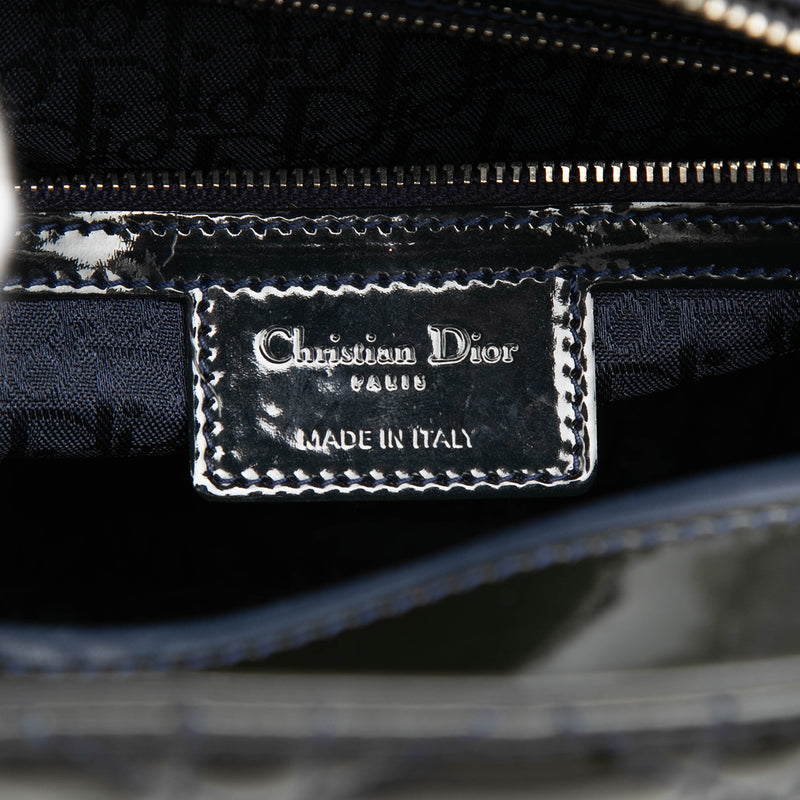 Large Patent Cannage Lady Dior - Image 5