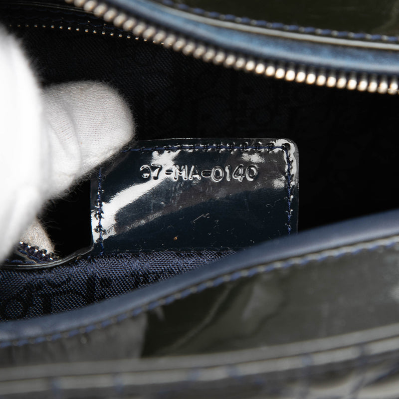Large Patent Cannage Lady Dior - Image 6