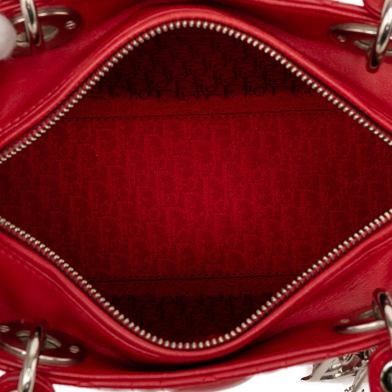 Medium Lambskin Cannage Lady Dior - Image 4