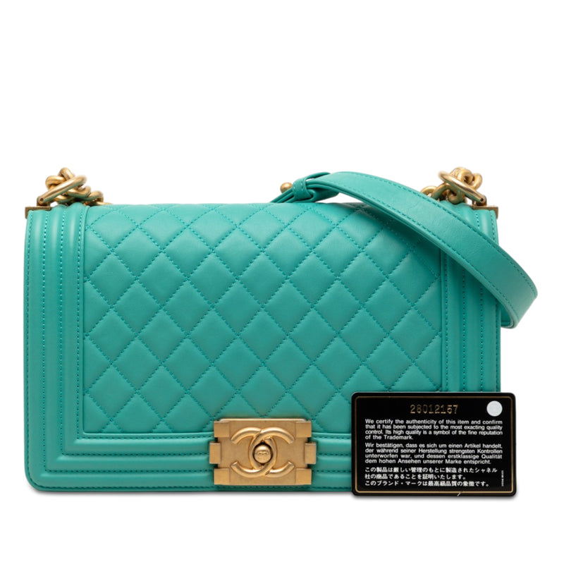 Old Medium Quilted Lambskin Boy Flap - Image 8