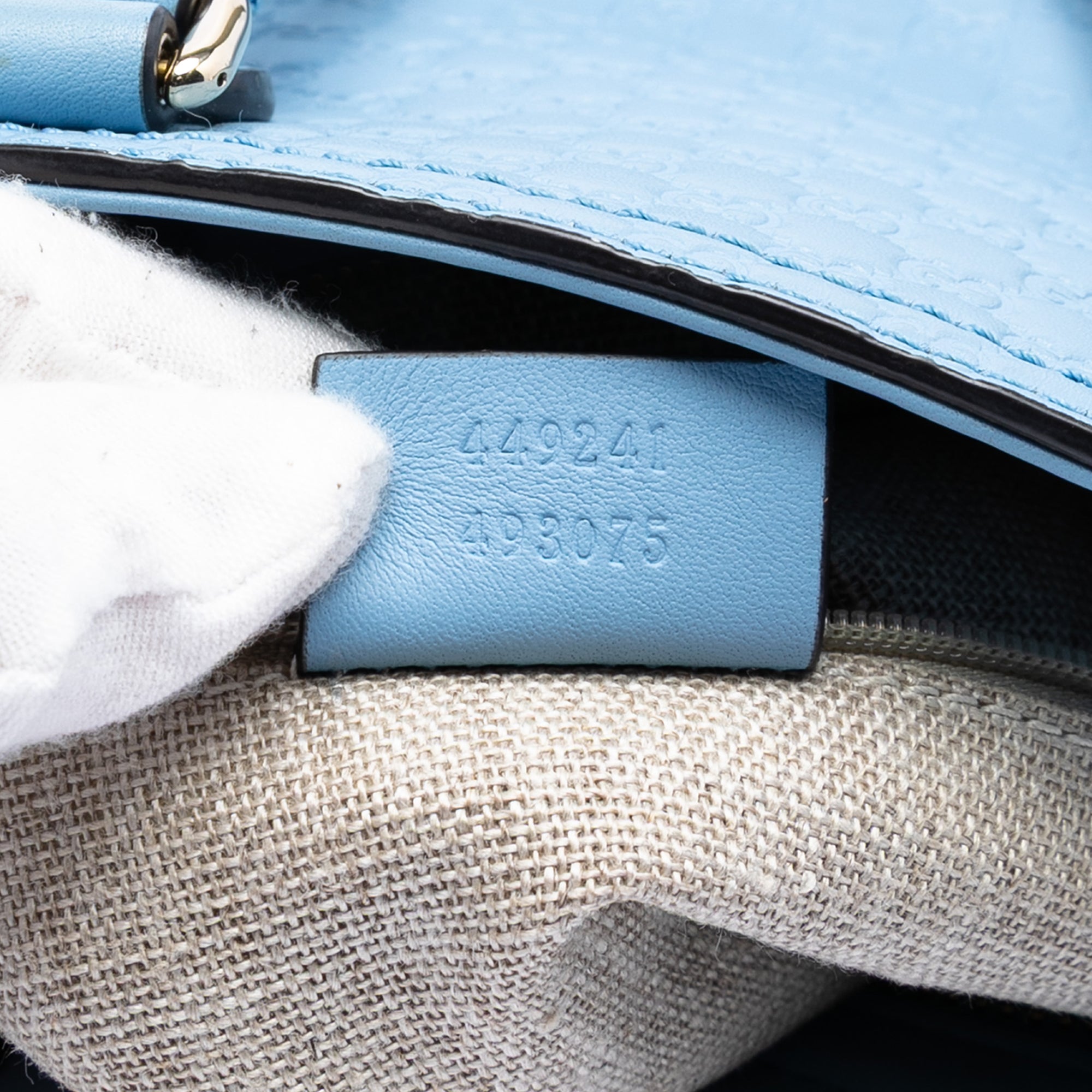 Small Microguccissima Bree Satchel - Image 6