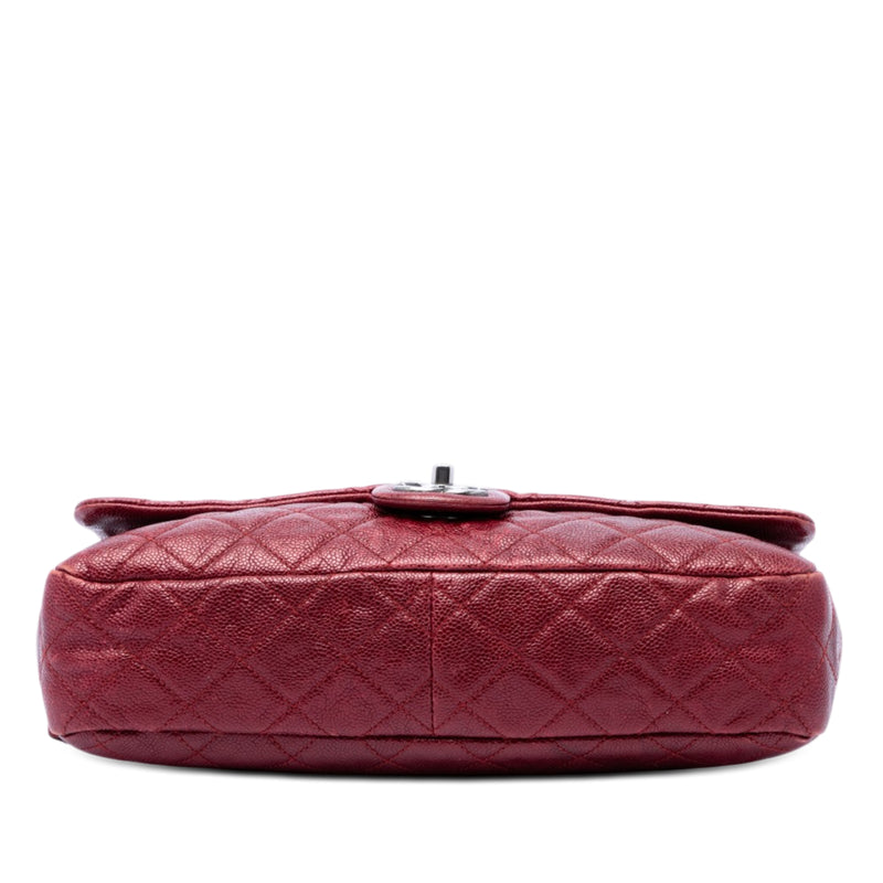 Jumbo Quilted Iridescent Caviar Easy Flap - Image 3