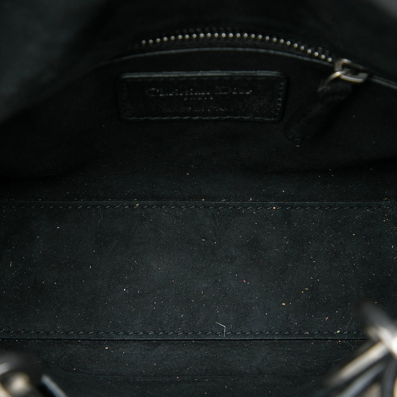 Mini Calfskin Cannage Studded Flower Lady Dior - Image 4