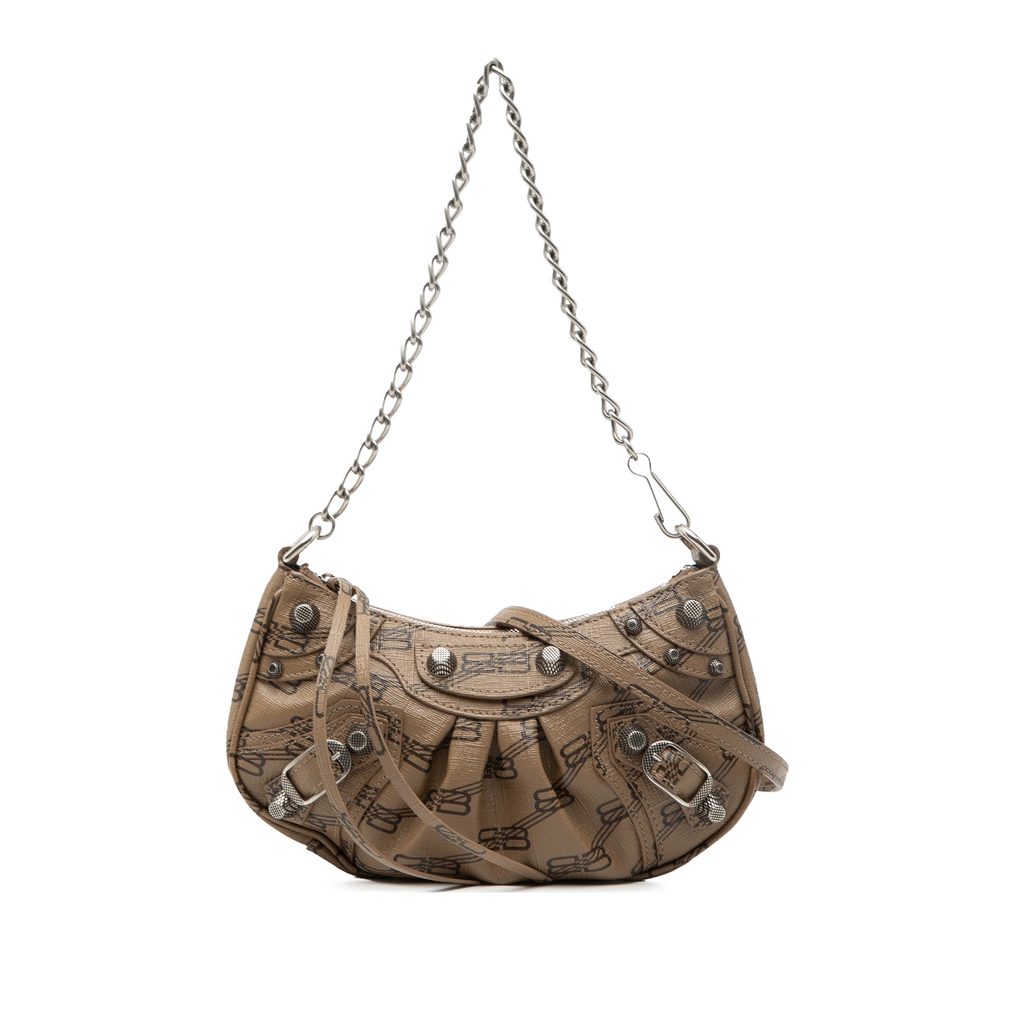 Mini BB Monogram Coated Canvas Le Cagole - Image 1