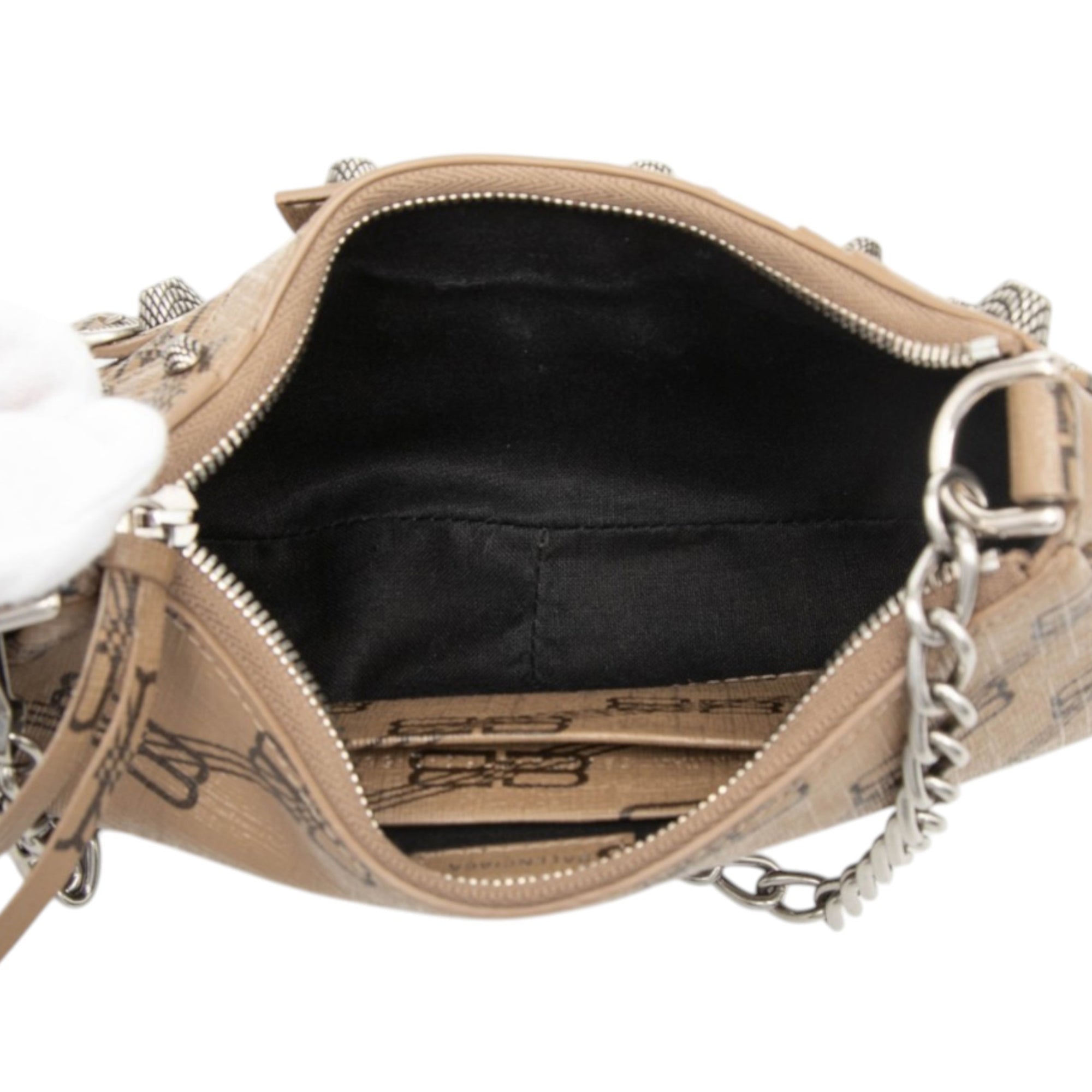 Mini BB Monogram Coated Canvas Le Cagole - Image 4