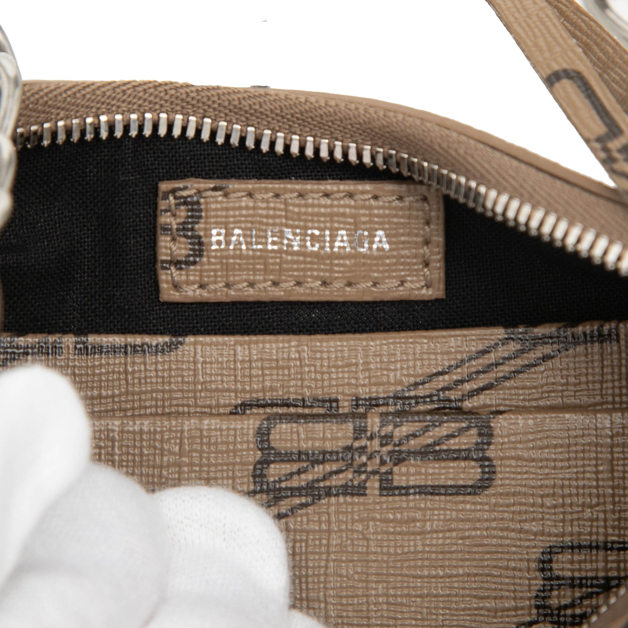 Mini BB Monogram Coated Canvas Le Cagole - Image 5