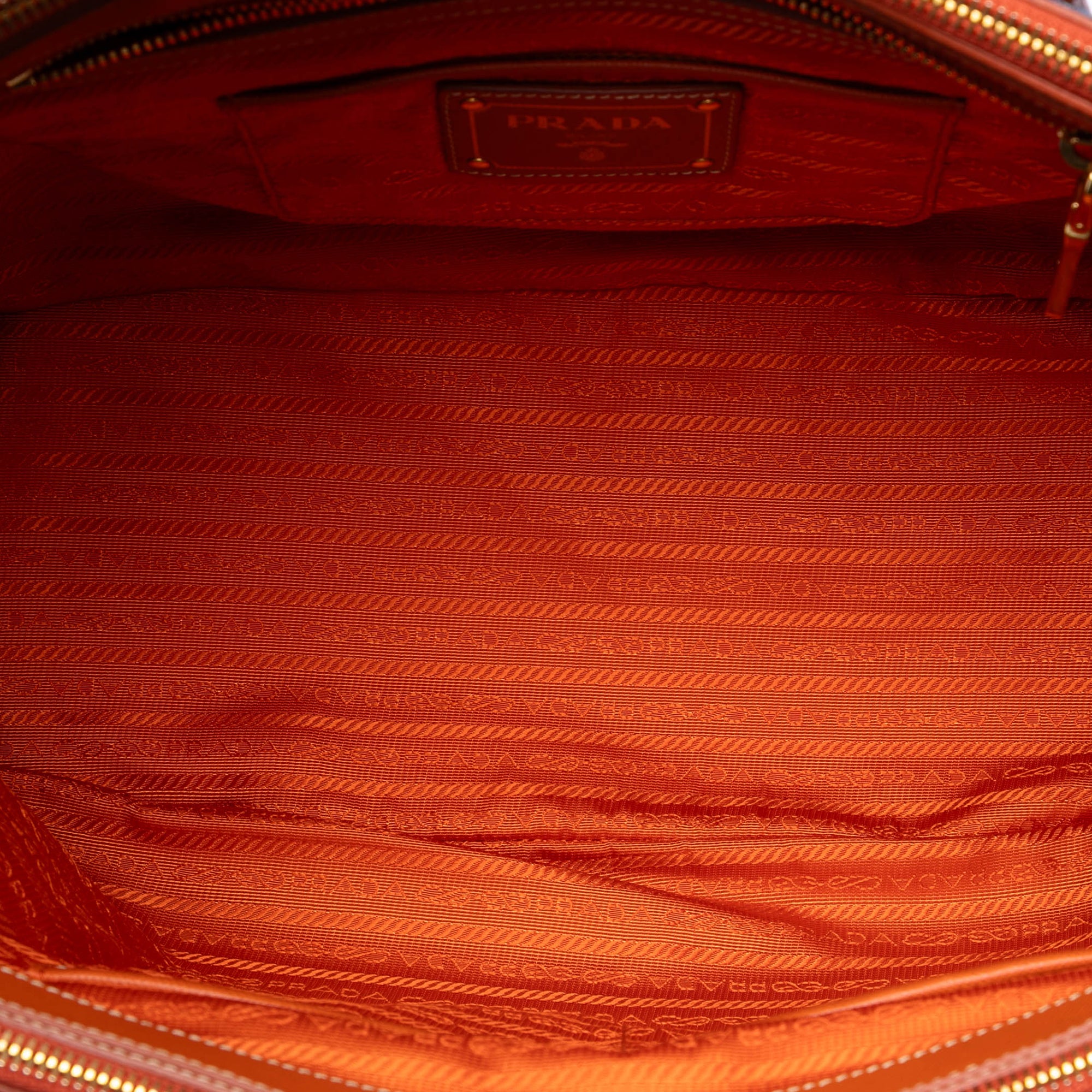 Saffiano Trimmed Denim Handbag - Image 4