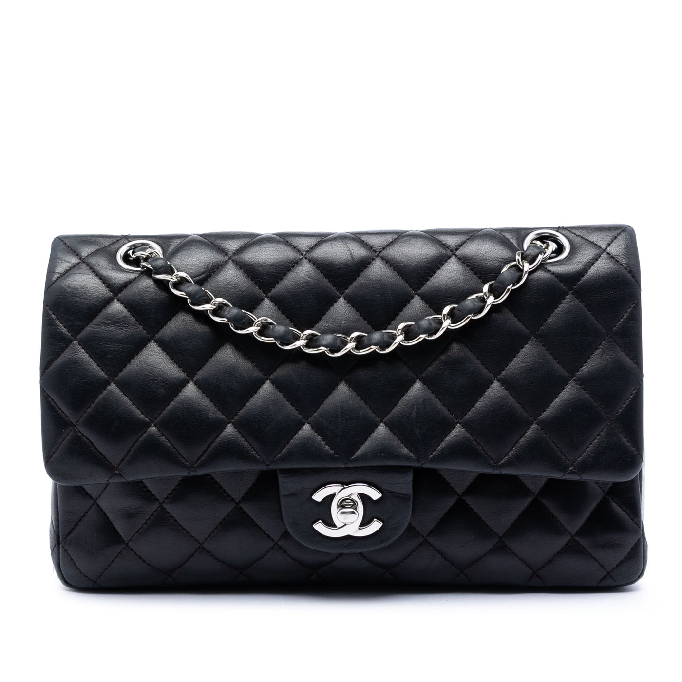 Medium Classic Lambskin Double Flap - Image 1