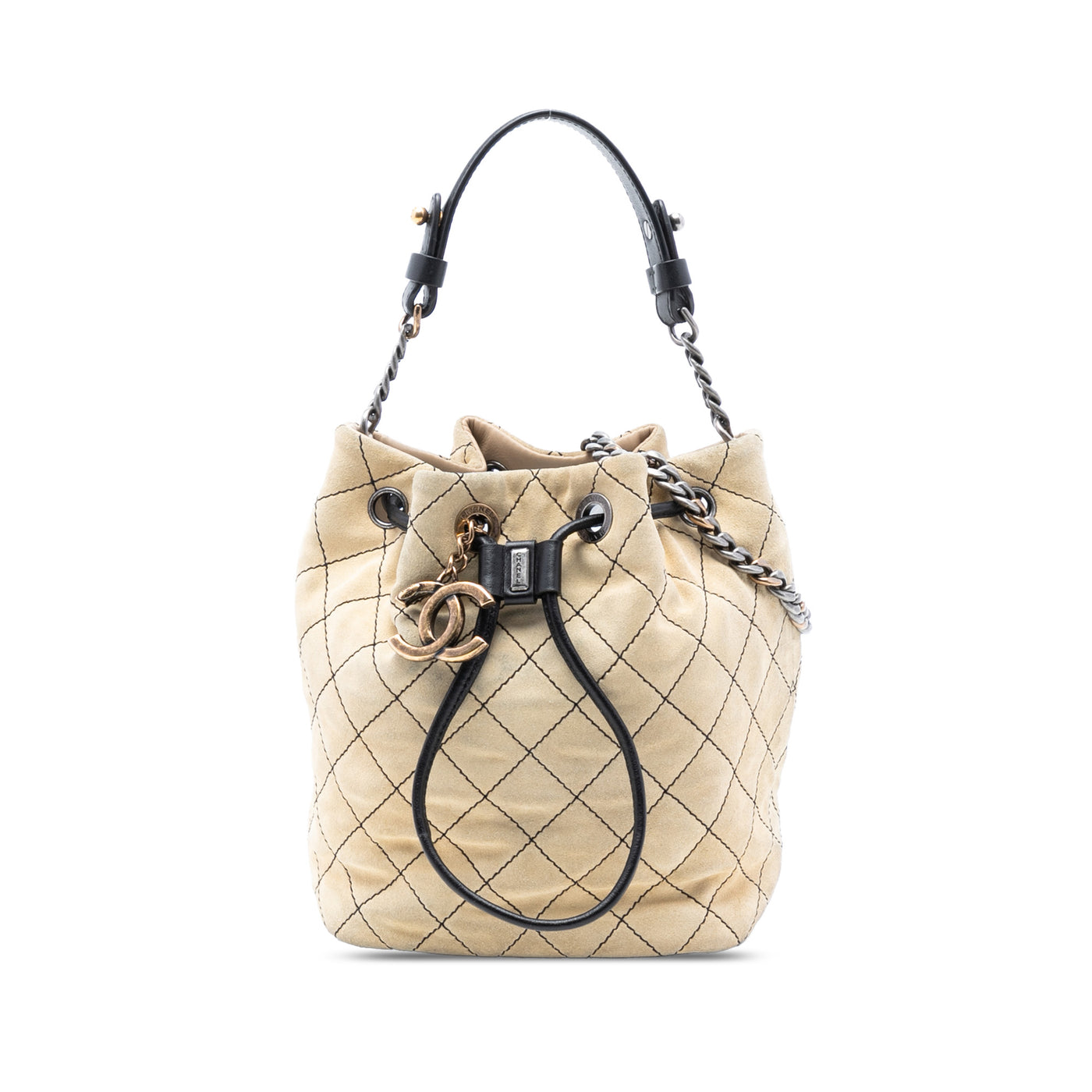 CC Suede Wild Stitch Bucket Bag - Image 1
