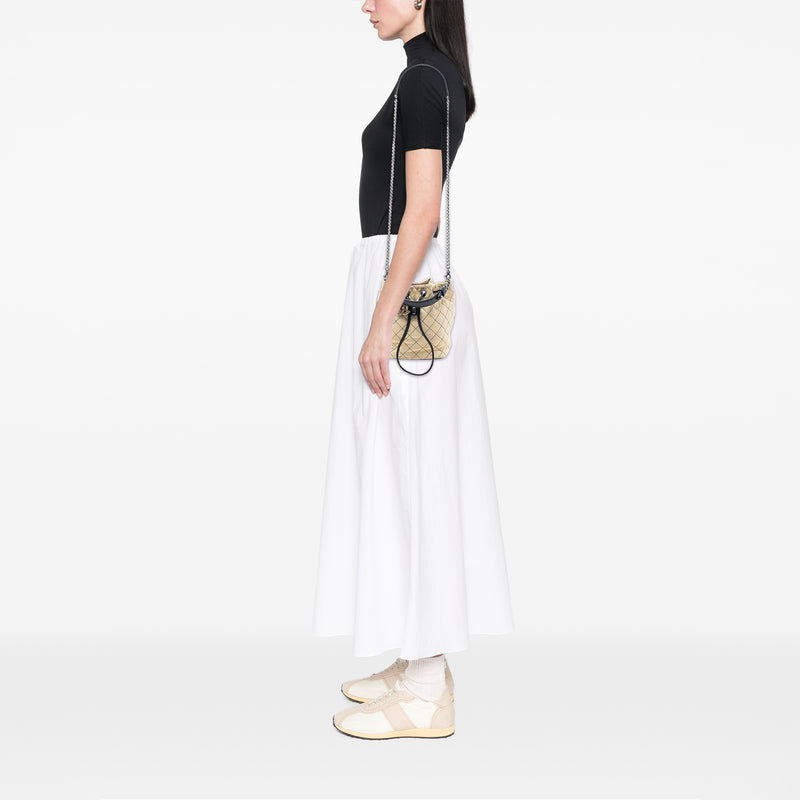 CC Suede Wild Stitch Bucket Bag - Image 7