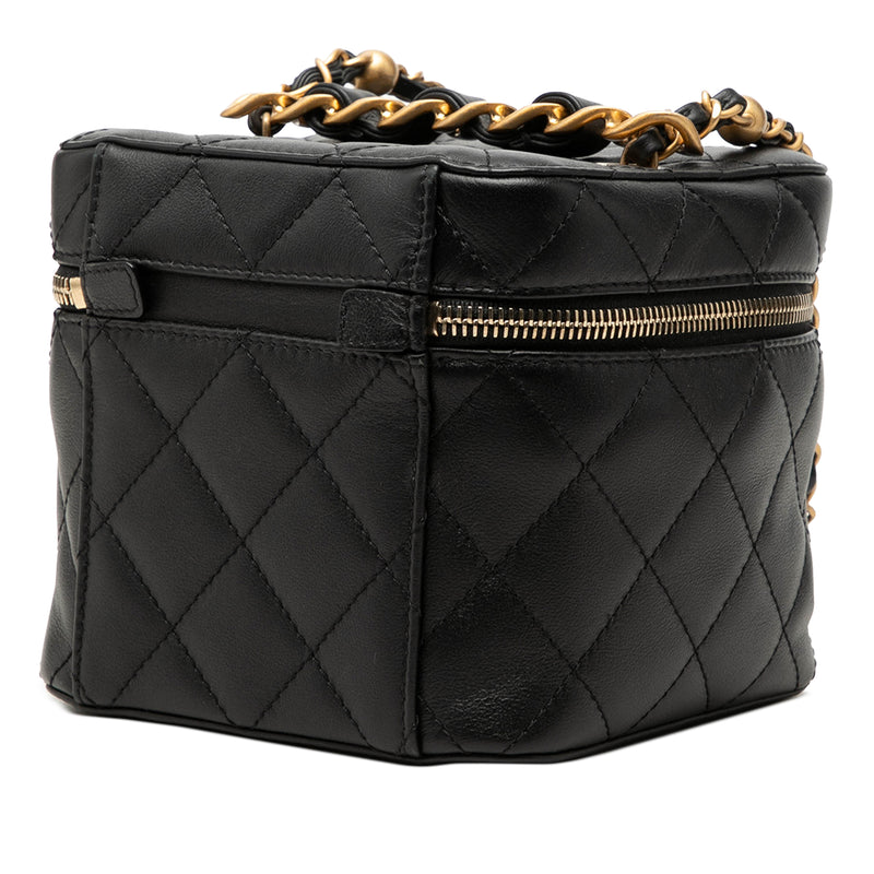 CC Quilted Calfskin Vanity Case with Chain - Image 2