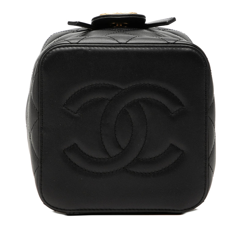 CC Quilted Calfskin Vanity Case with Chain - Image 3