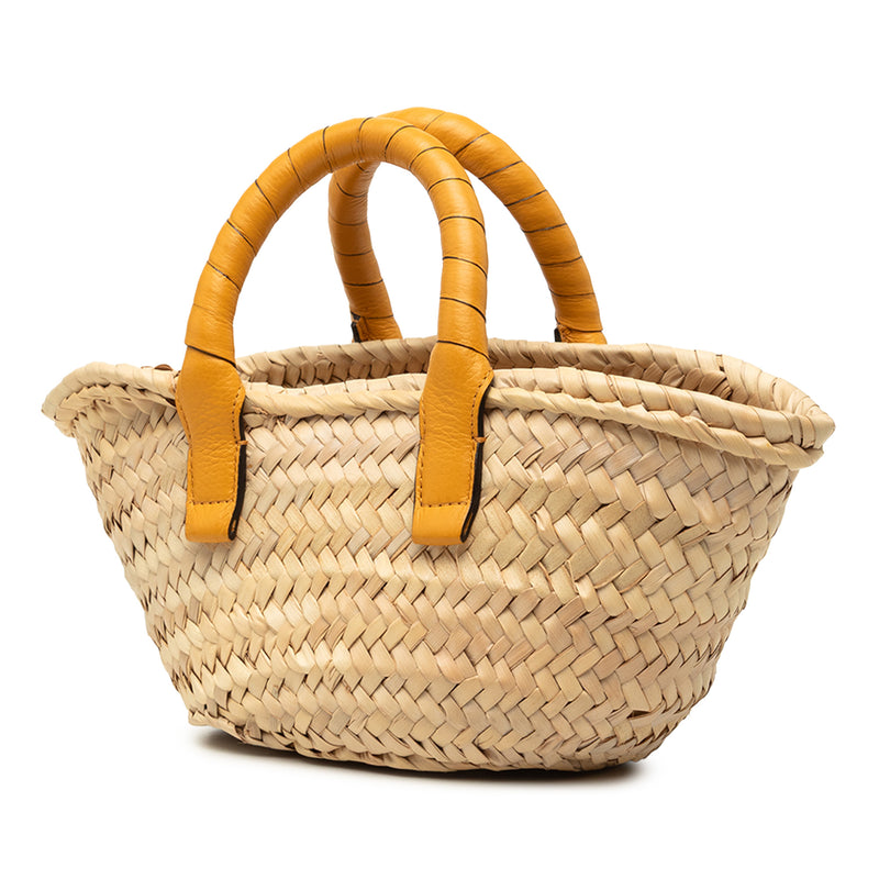 Mini Raffia Marcie Basket Satchel - Image 2