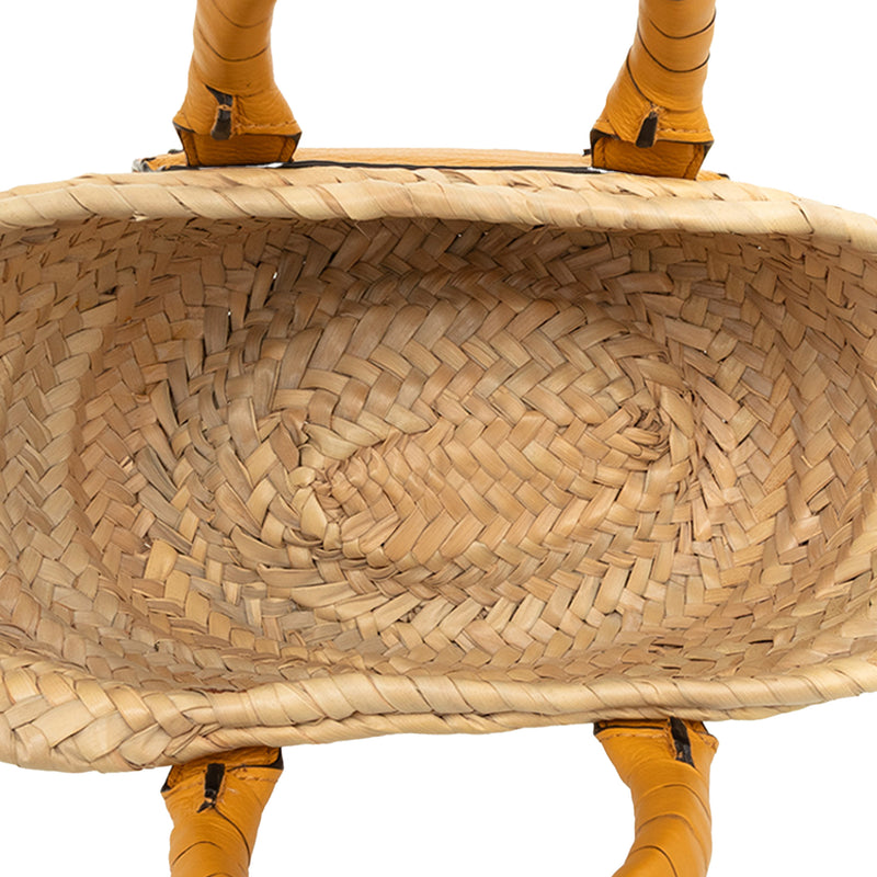 Mini Raffia Marcie Basket Satchel - Image 4