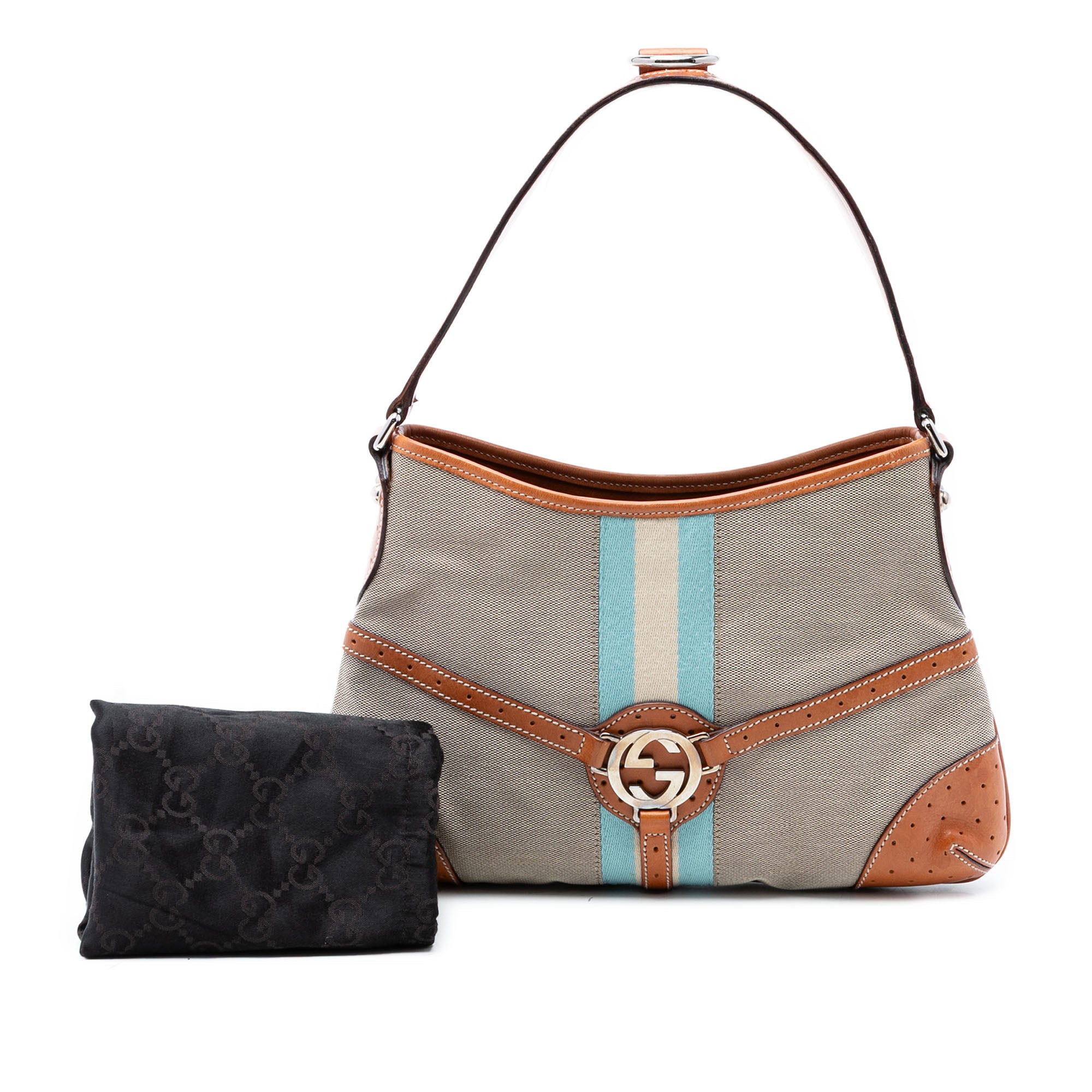 Canvas Web Reins Shoulder Bag - Image 8