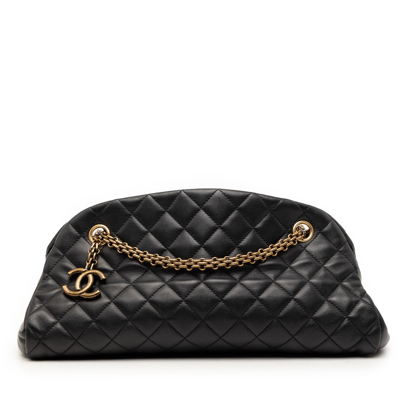 Medium Quilted Lambskin Just Mademoiselle Bowling Bag - Image 1