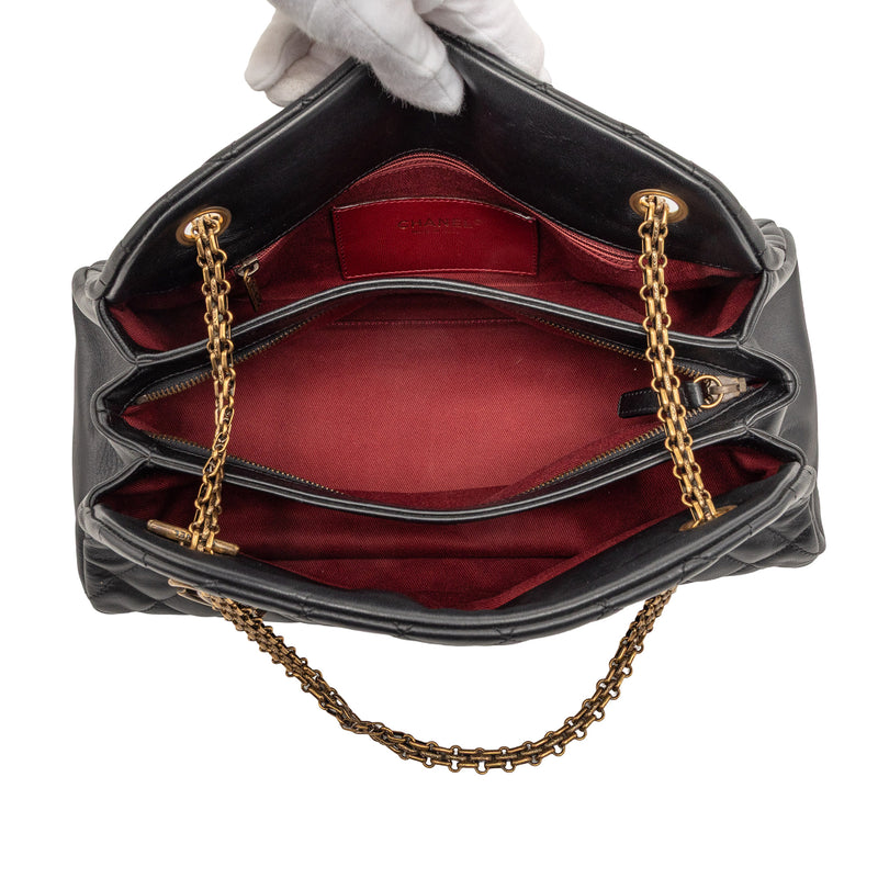 Medium Quilted Lambskin Just Mademoiselle Bowling Bag - Image 4