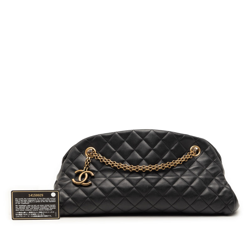 Medium Quilted Lambskin Just Mademoiselle Bowling Bag - Image 8