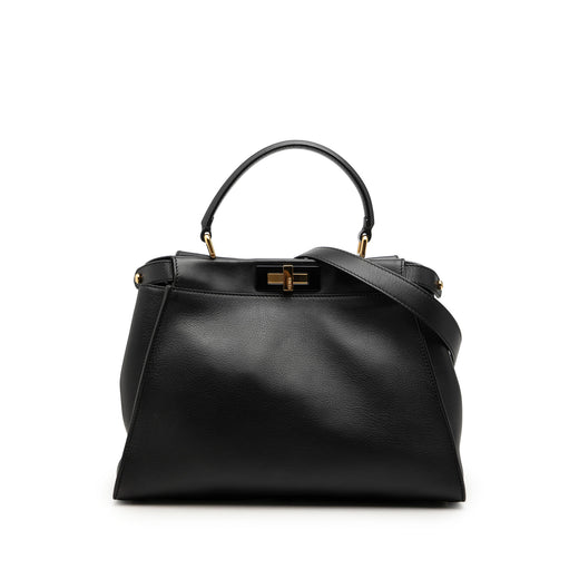 Medium Leather Selleria Peekaboo Iconic Satchel - Image 1