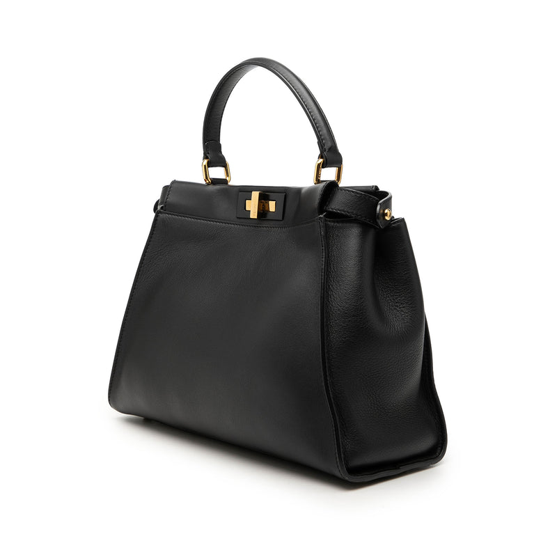 Medium Leather Selleria Peekaboo Iconic Satchel - Image 2