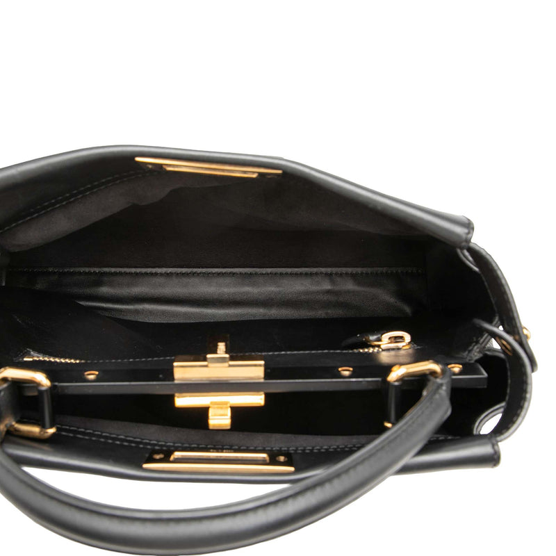Medium Leather Selleria Peekaboo Iconic Satchel - Image 4