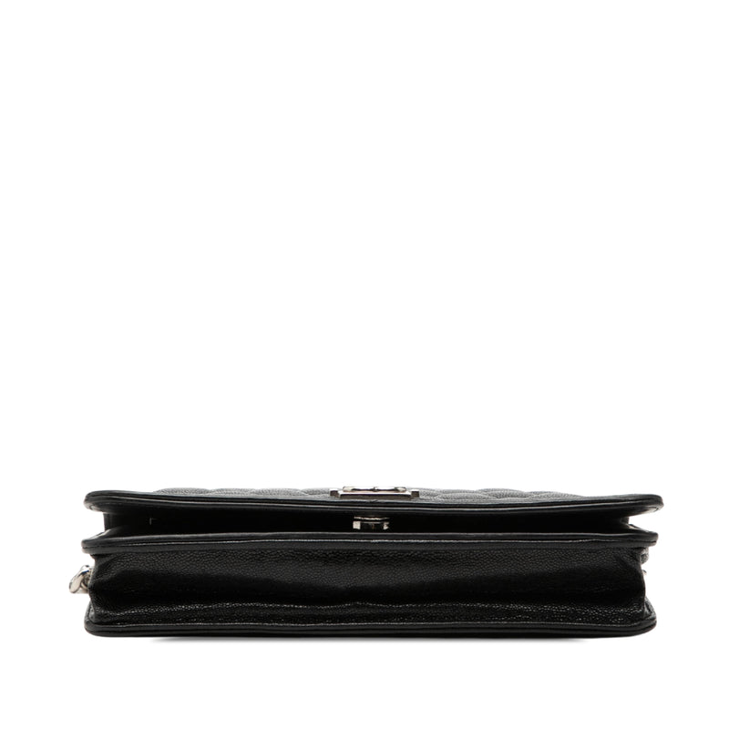 Mini Quilted Caviar Boy Wallet on Chain - Image 3