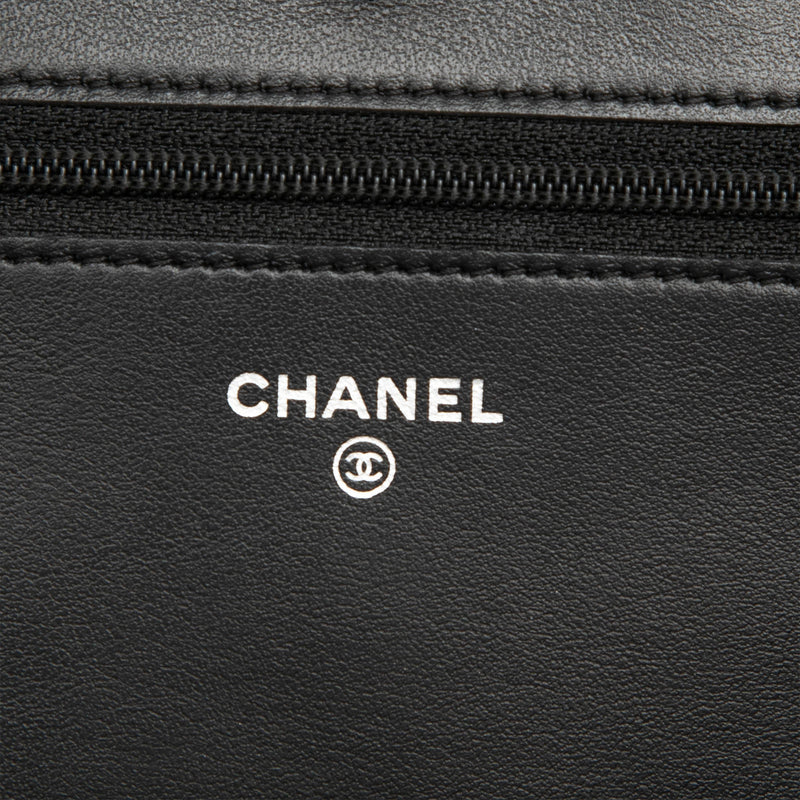 Mini Quilted Caviar Boy Wallet on Chain - Image 5