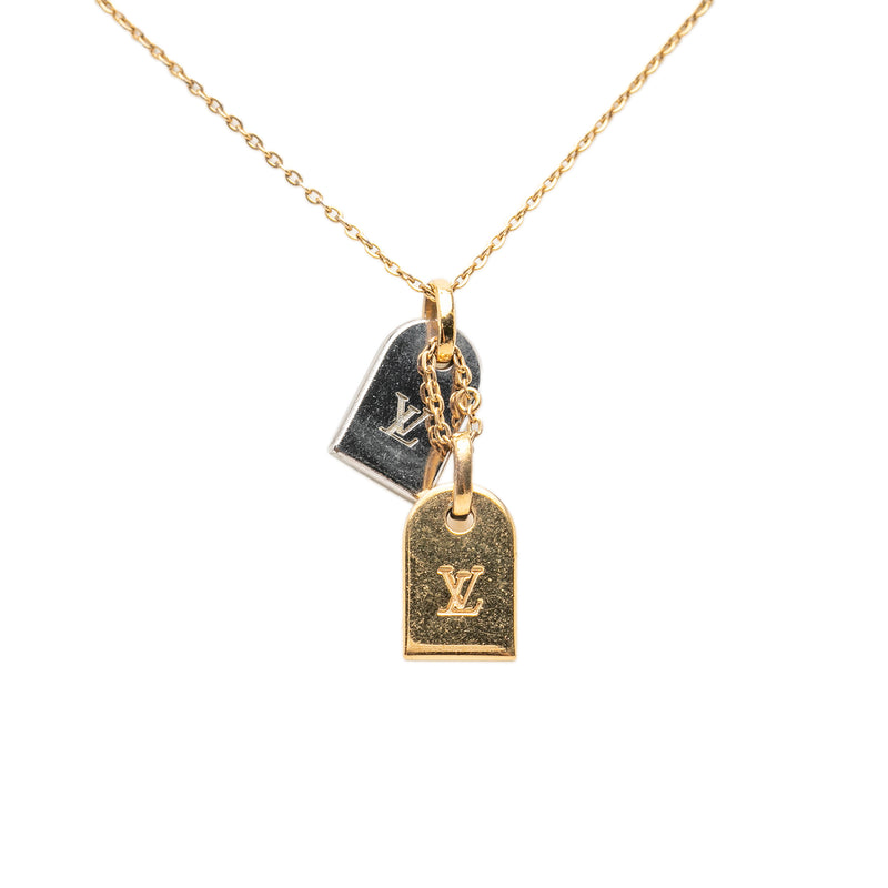 Gold Plated Nanogram Pendant Necklace - Image 3