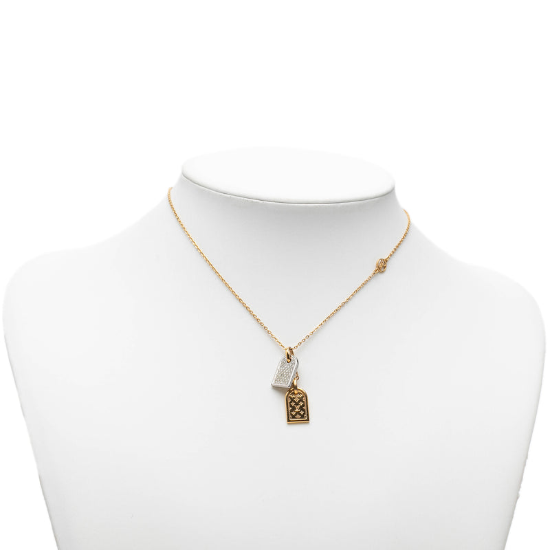 Gold Plated Nanogram Pendant Necklace - Image 7