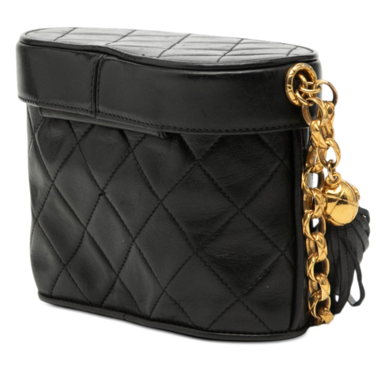 CC Quilted Lambskin Tassel Vanity Bag - Image 2