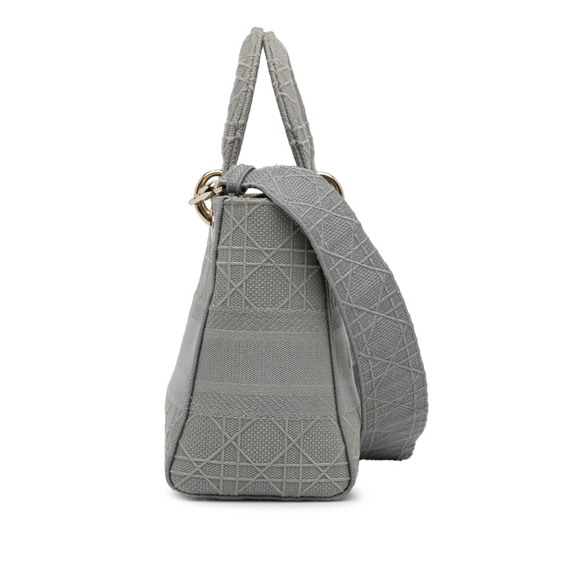 Medium Canvas Cannage Lady D Lite - Image 3