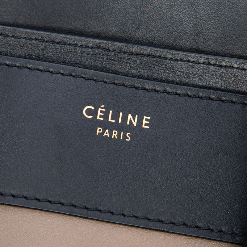Mini Tricolor Calfskin and Suede Luggage Tote - Image 5