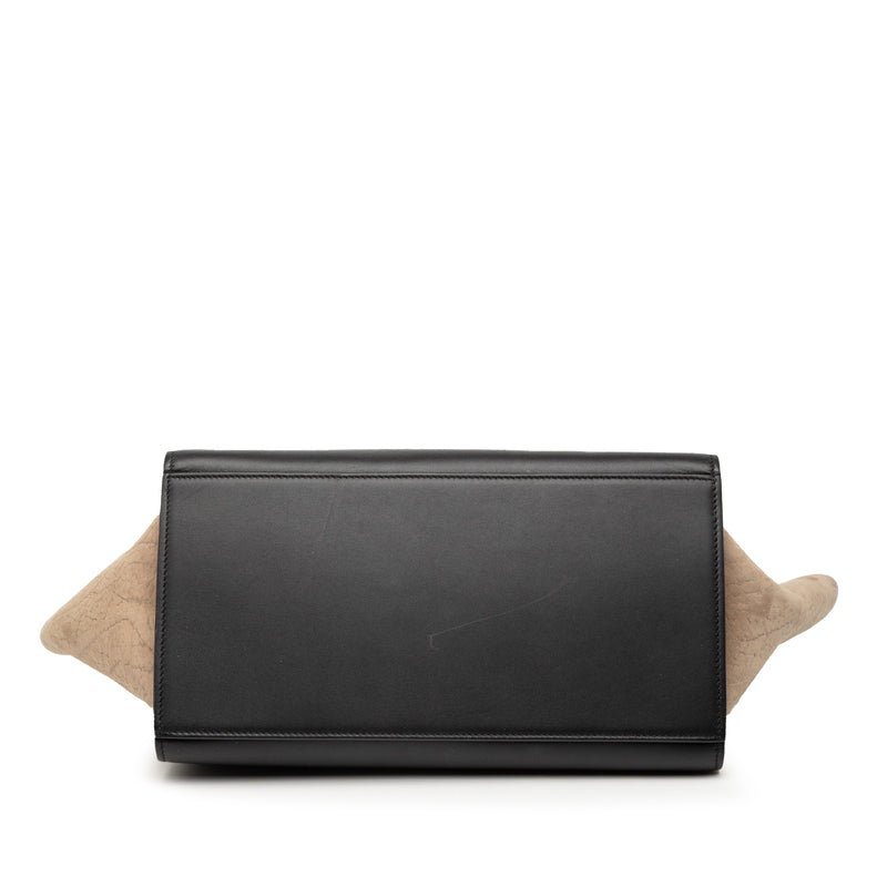 Small Tricolor Leather Trapeze Satchel - Image 3