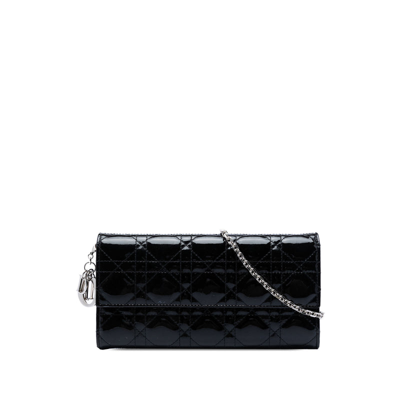 Patent Cannage Lady Dior Wallet On Chain