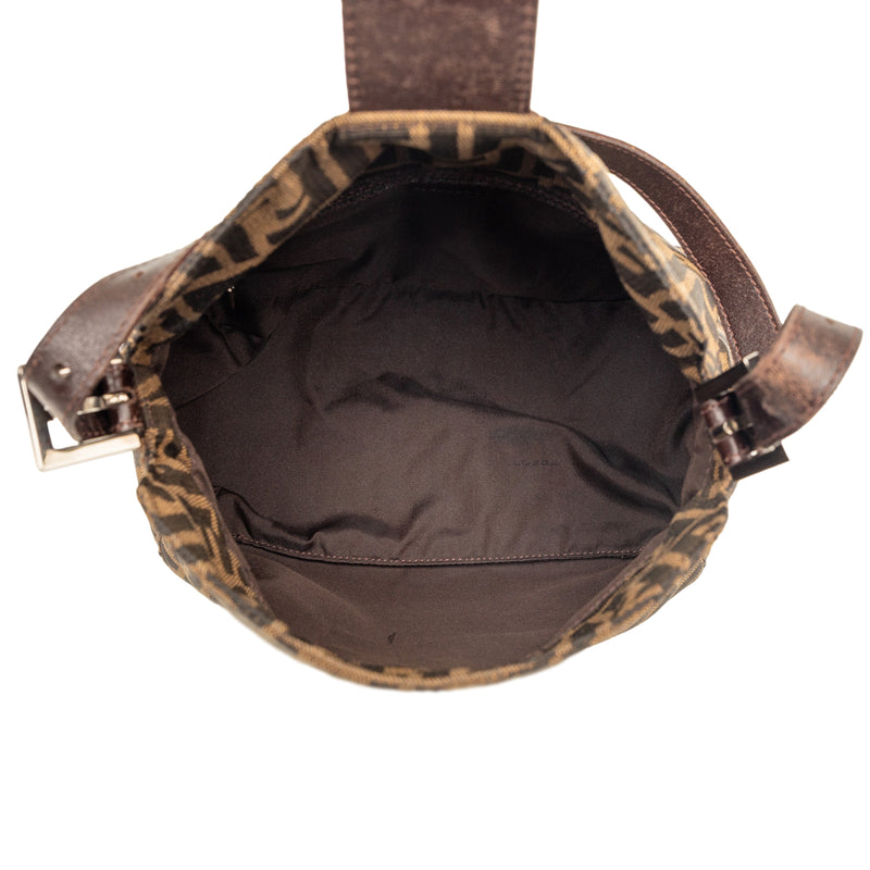 Zucca Canvas Double Flap Shoulder Bag - Image 4