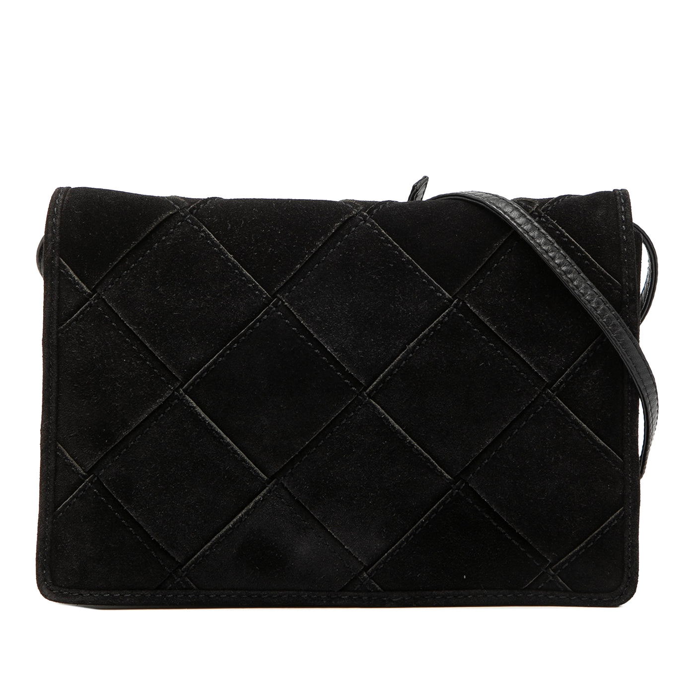 Suede Intrecciato Crossbody - Image 1