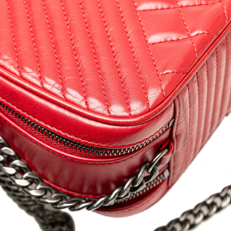 Small Quilted Glazed Calfskin Coco Boy Camera Bag - Image 10