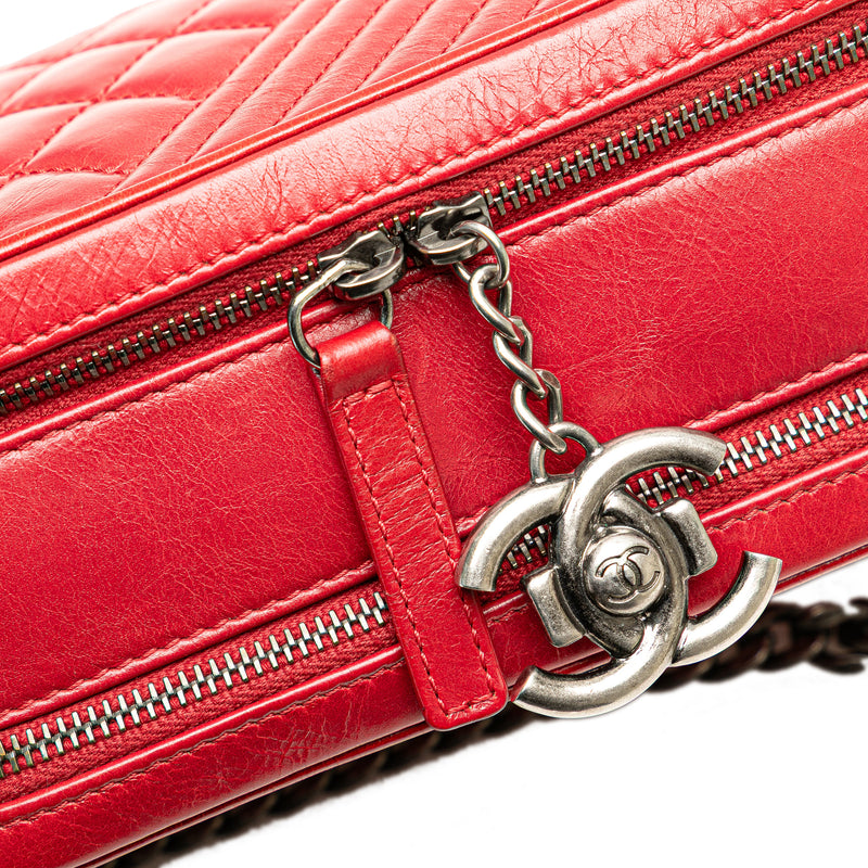 Small Quilted Glazed Calfskin Coco Boy Camera Bag - Image 12