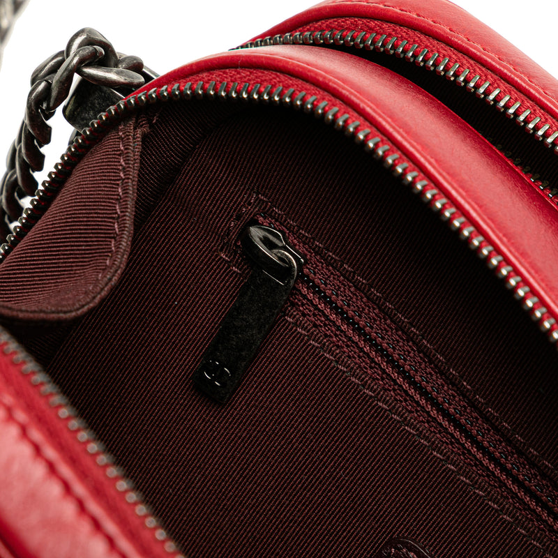 Small Quilted Glazed Calfskin Coco Boy Camera Bag - Image 8