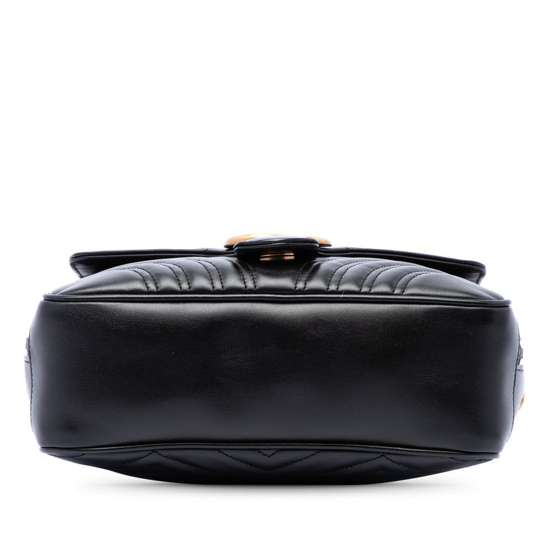 Small GG Marmont Matelasse Calfskin Top Handle Satchel - Image 3