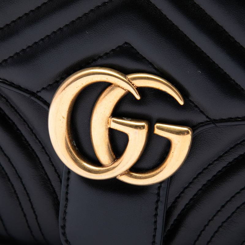 Small GG Marmont Matelasse Calfskin Sylvie Top Handle Satchel - Image 5