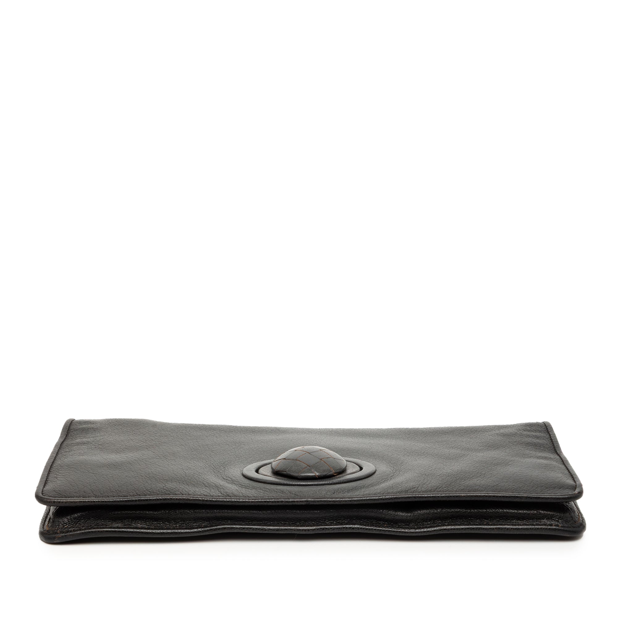 Leather Turn Lock Clutch - Image 3