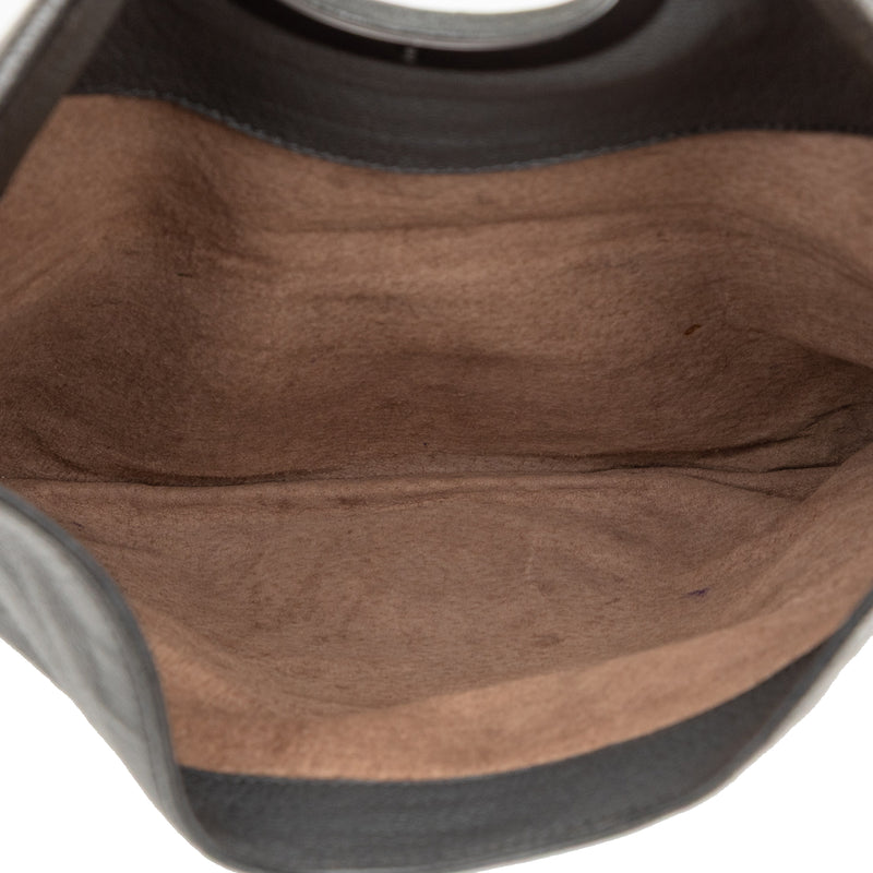 Leather Turn Lock Clutch - Image 5