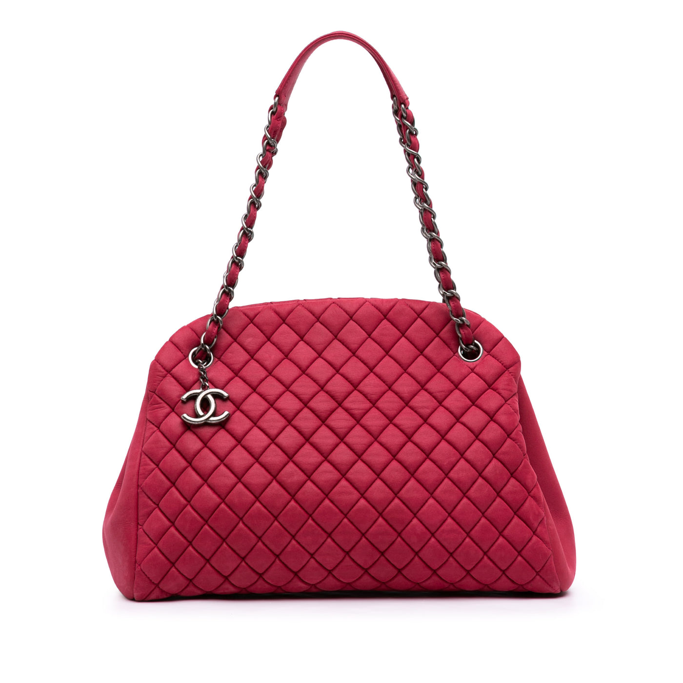Large Quilted Lambskin Just Mademoiselle Bowling Bag - Image 1