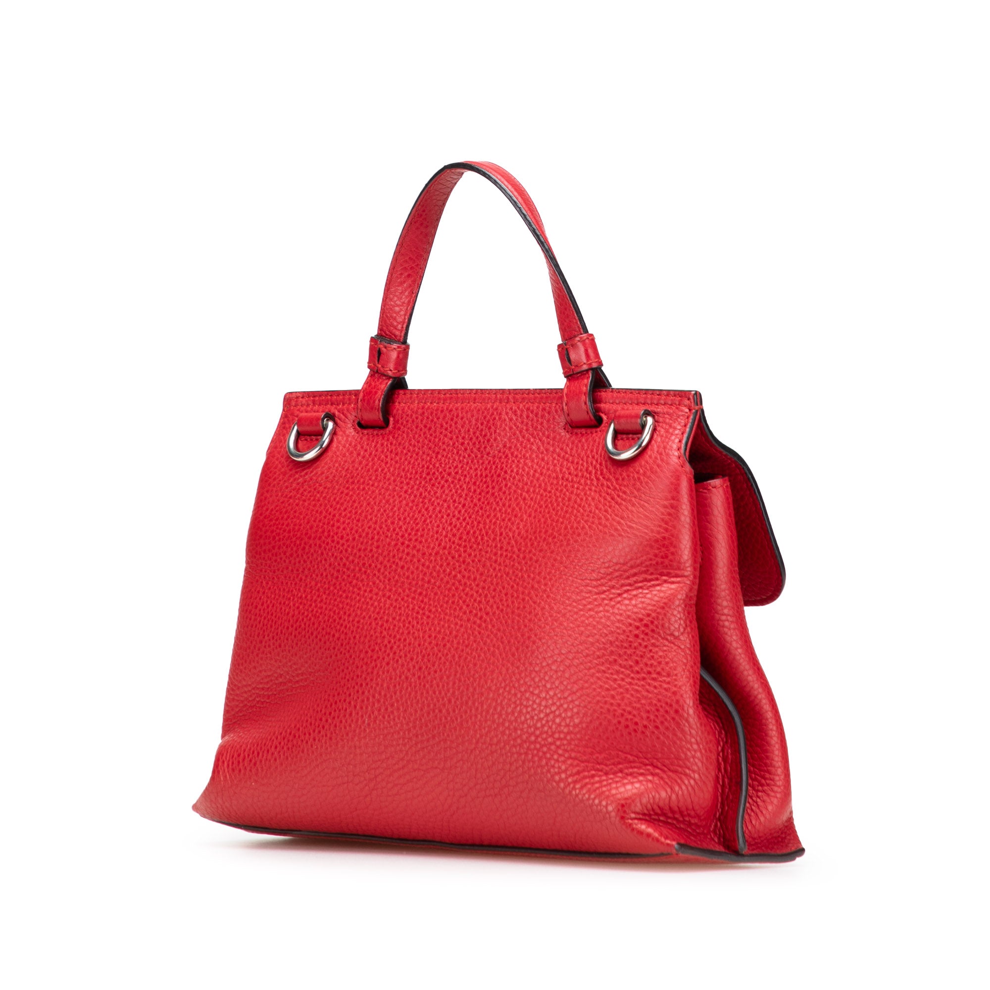 Small Calfskin Bamboo Daily Satchel - Image 2