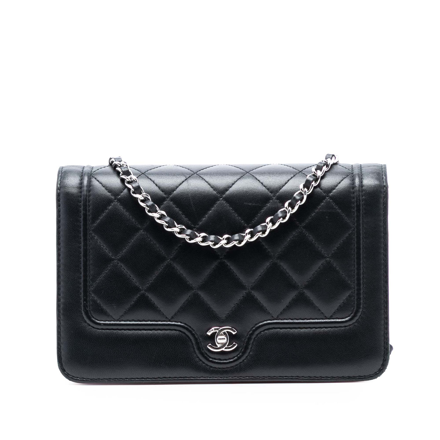 CC Quilted Lambskin Wallet On Chain - Image 1
