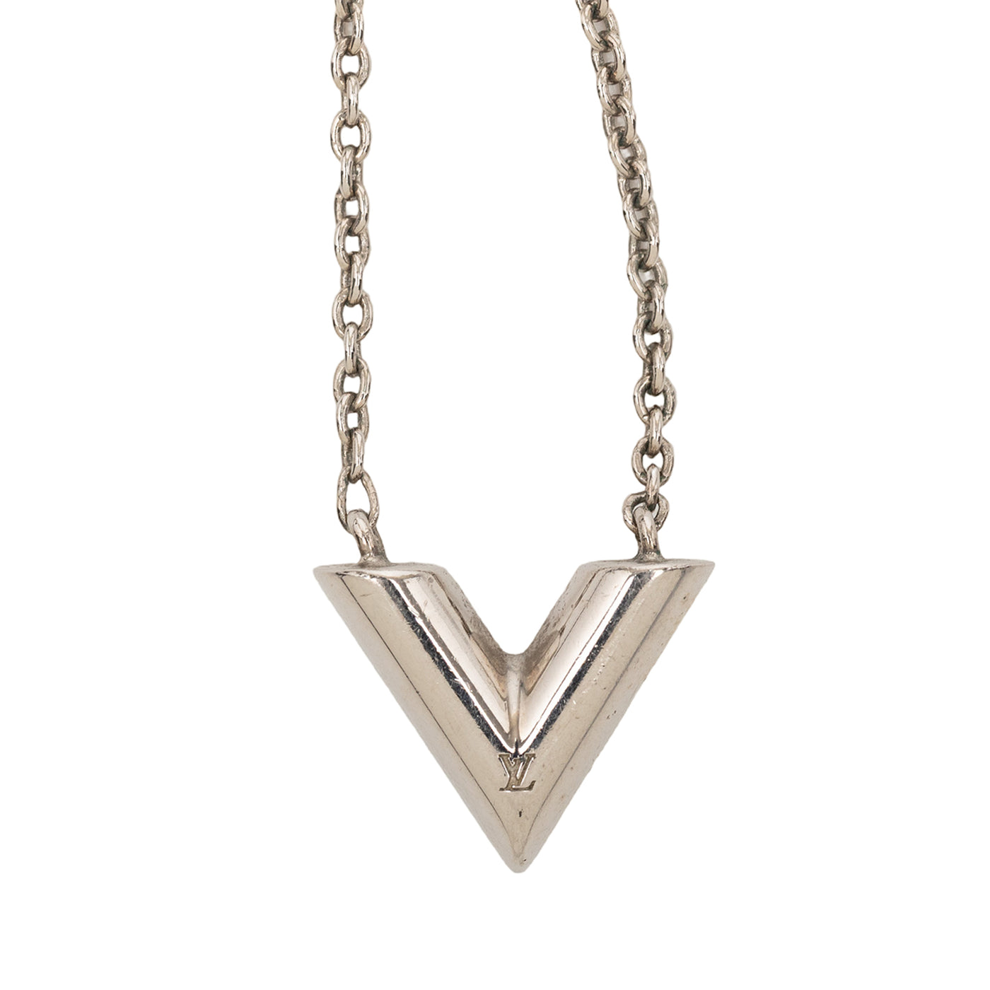 Silver Plated Essential V Supple Necklace - Image 1