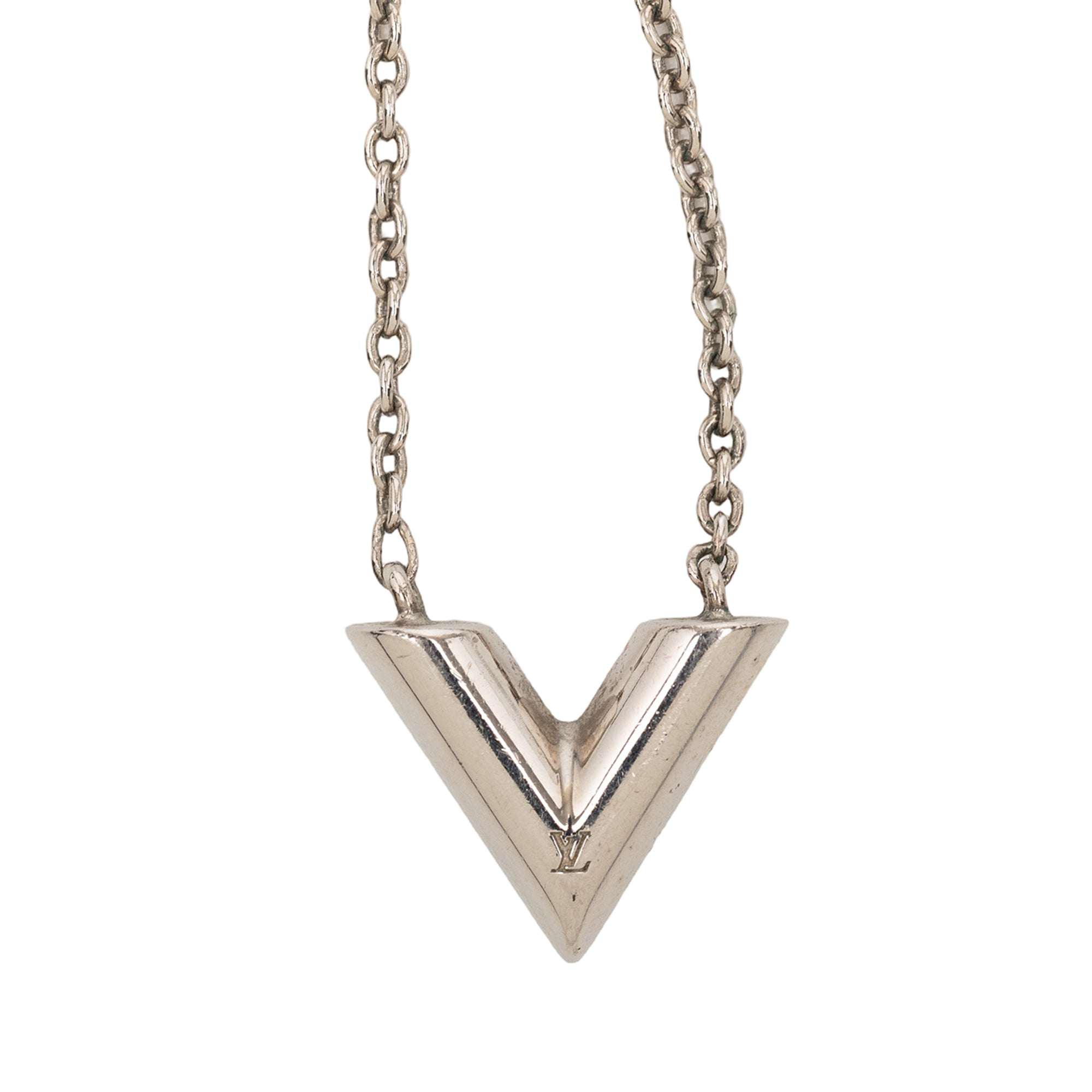 Silver Plated Essential V Supple Necklace - Image 1