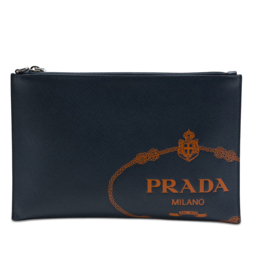 Saffiano Logo Clutch - Image 1