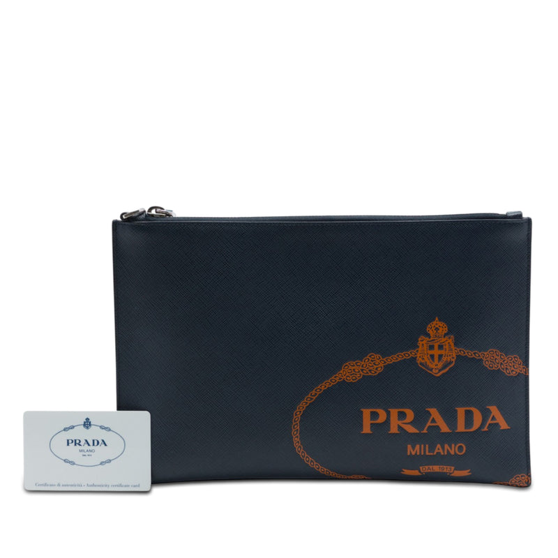 Saffiano Logo Clutch - Image 8